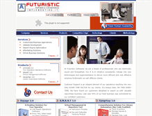 Tablet Screenshot of futuristicsoftwares.com